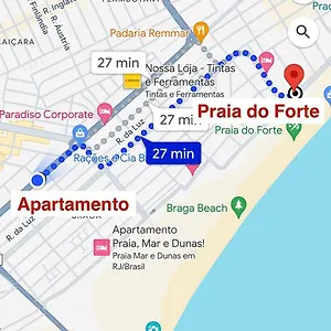  Apartamento Apartamento Próximo Praia das Dunas com Wi-Fi 301